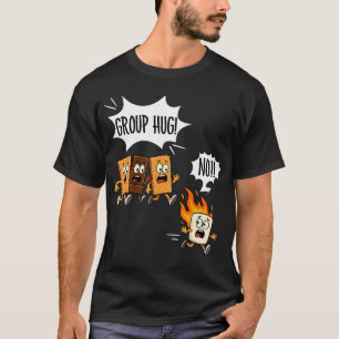 Funny Smores Group Hug Camping Campfire Roasting M T-Shirt