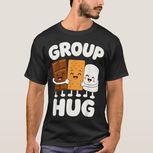 Funny s'mores marshmallow campfire  T-Shirt (Front)