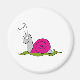 funny snail magnet