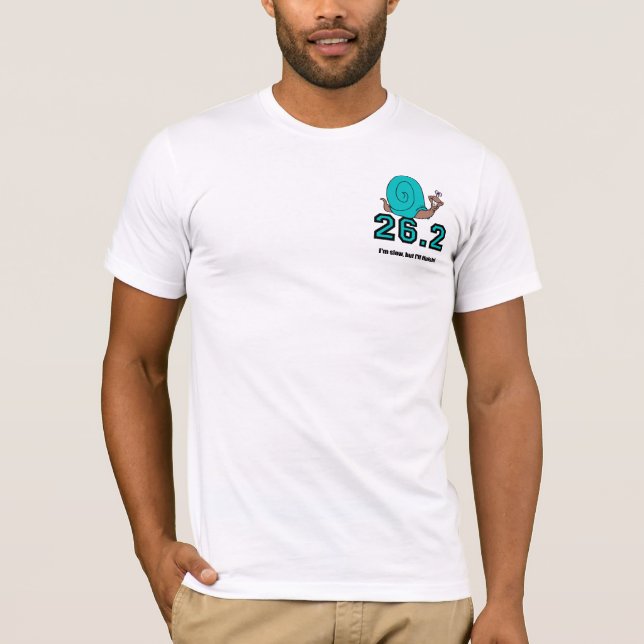 Funny snail marathon T-Shirt (Front)