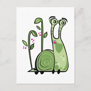 Funny Snail Postcard