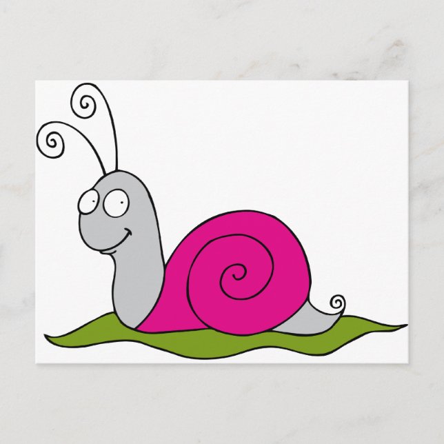 funny snail postcard (Front)