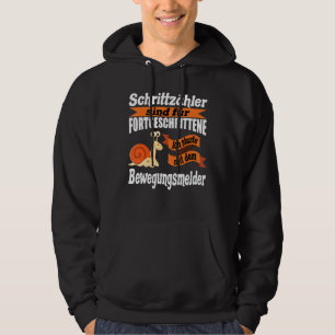 Funny Snail Saying Anti Running Humour With Snail Hoodie
