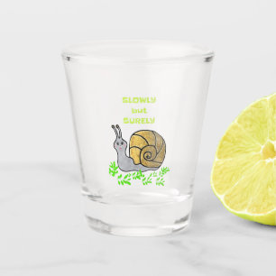 Funny snail shot glass