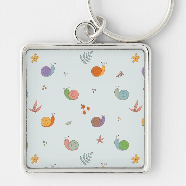 Funny snails keychain (Front)