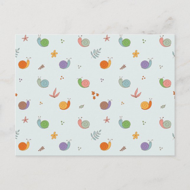 Funny snails postcard (Front)