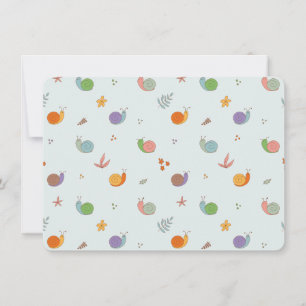 Funny snails thank you card