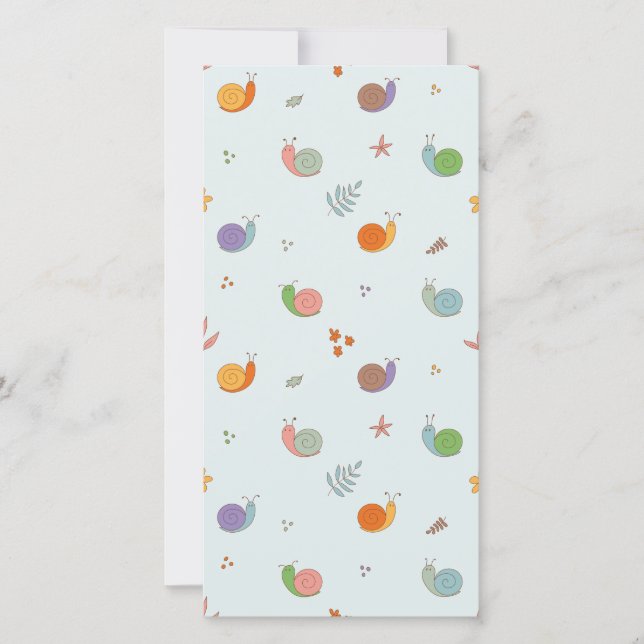 Funny snails thank you card (Front)