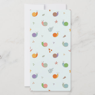 Funny snails thank you card