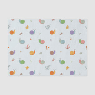 Funny snails tissue paper