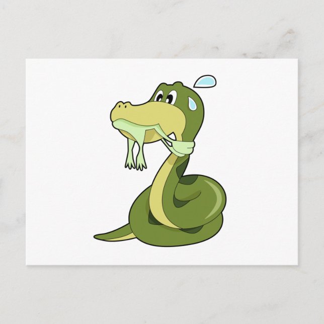Funny Snake Postcard (Front)