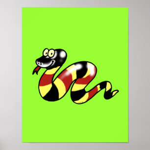 Funny snake poster