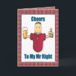 Funny Snarky Cartoon Husband Boyfriend Birthday Card<br><div class="desc">Does your husband or boyfriend appreciate a good laugh?  This funny and snarky card can be personalized with his name and message to add a custom touch!</div>