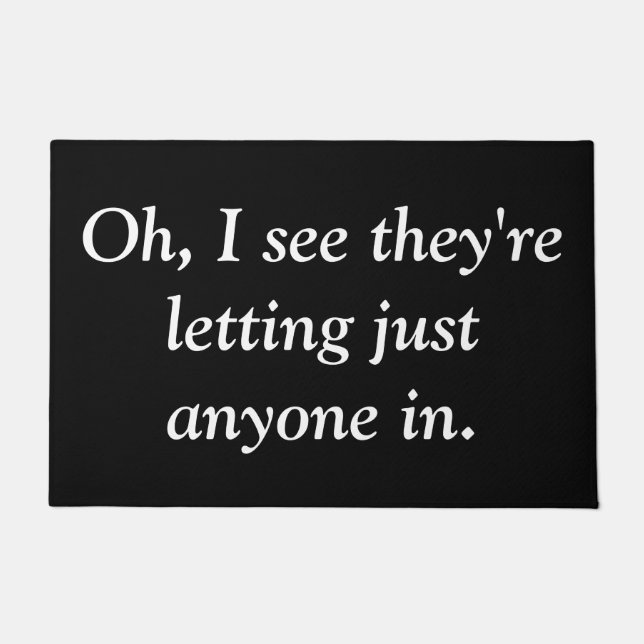 Funny Snarky Doormat (Front)