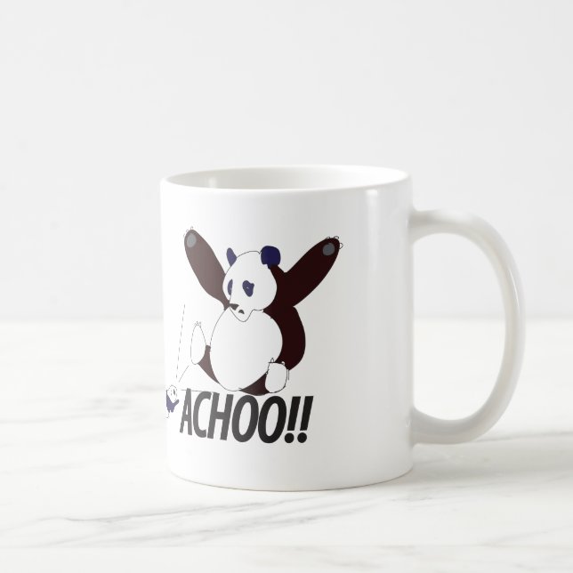 Funny Sneezing Panda Coffee Mug (Right)