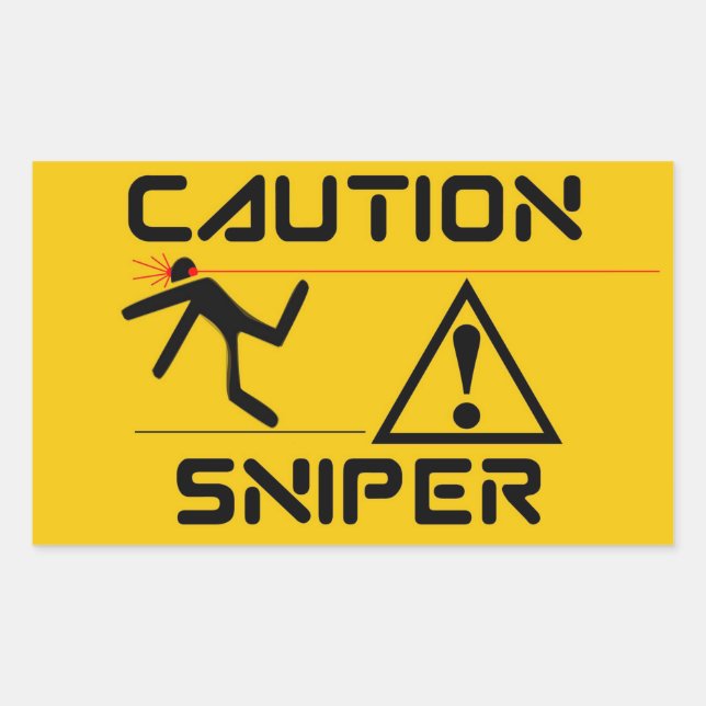 Funny Sniper Sticker (Front)