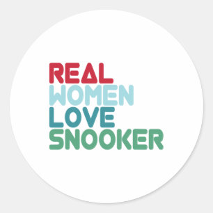 Funny Snooker Saying Pool Billiards Snooker Player Classic Round Sticker