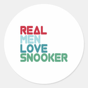 Funny Snooker Saying Pool Billiards Snooker Player Classic Round Sticker