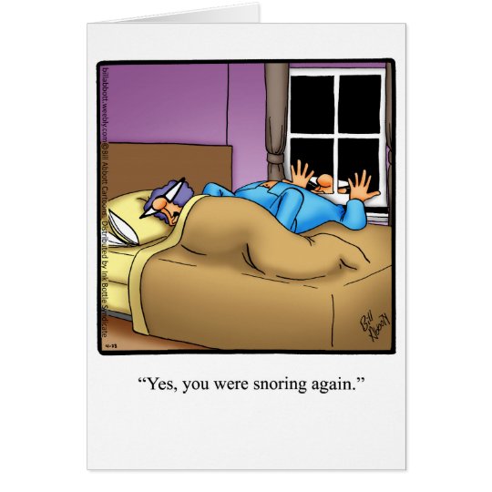 Funny Snoring Humour Anniversary Card