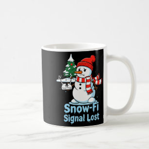 Funny Snow-fi Signal Lost Snowman Christmas Design Coffee Mug
