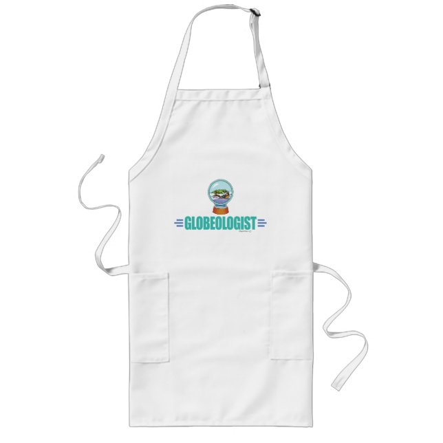 Funny Snow Globe Long Apron (Front)