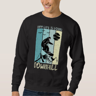 Funny Snowboard Tee Going Downhill Winter Sports L