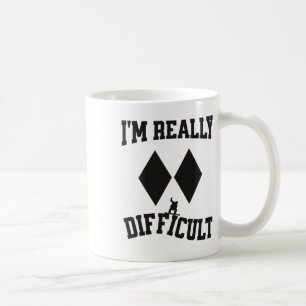 Funny Snowboarder Double Black Diamonds I'm Really Coffee Mug