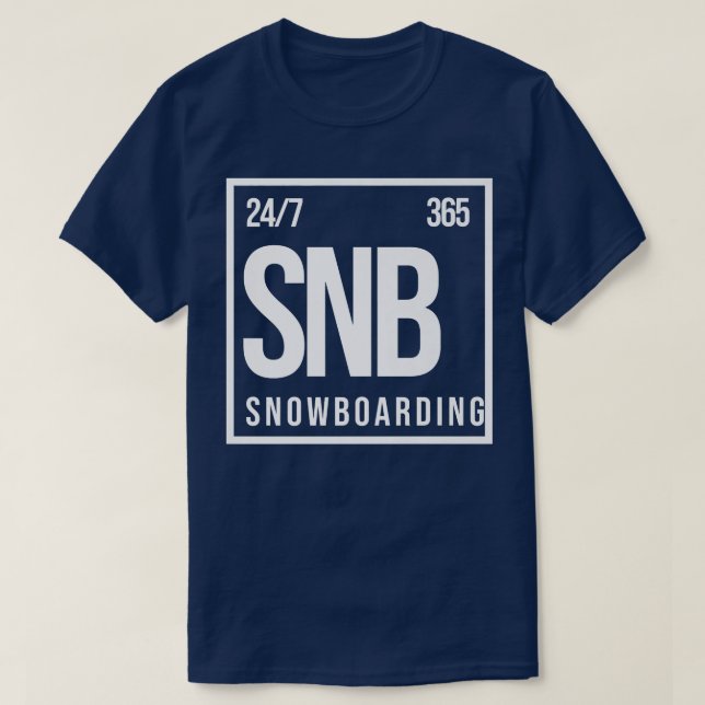 Funny Snowboarding All Day  Snowboarder  T-Shirt (Design Front)