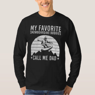 Funny Snowboarding Dad Men Father Snowboard Snowbo T-Shirt