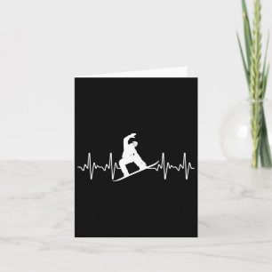 Funny Snowboarding Lover Art For Men Women Snowboa Card