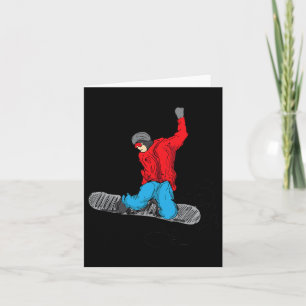 Funny Snowboarding Shirt - Snow Boarder Lovers Gif Card