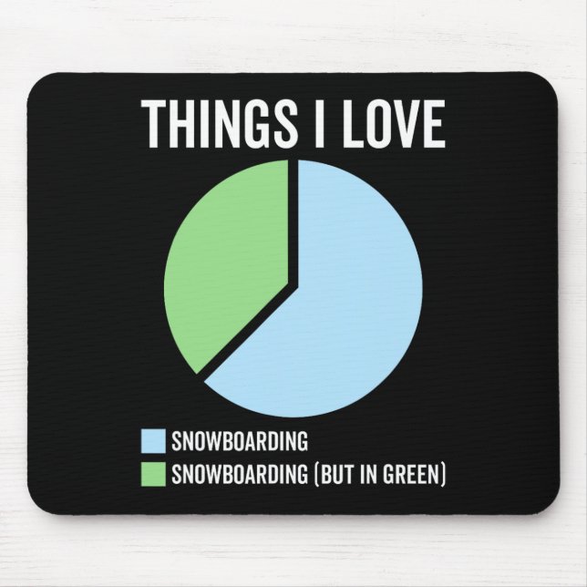 Funny Snowboarding Sport Hob  Mouse Pad (Front)