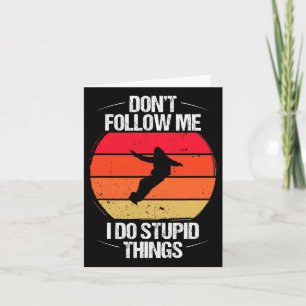 Funny Snowboarding Vintage Ckcountry Snowboarder Card