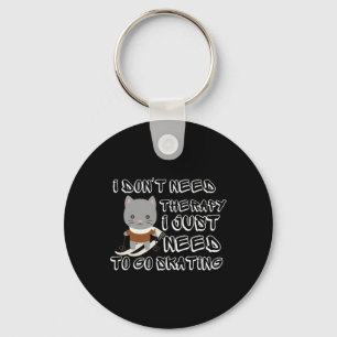 Funny Snowboarding Winter Sport With Your Cat Hiki Keychain