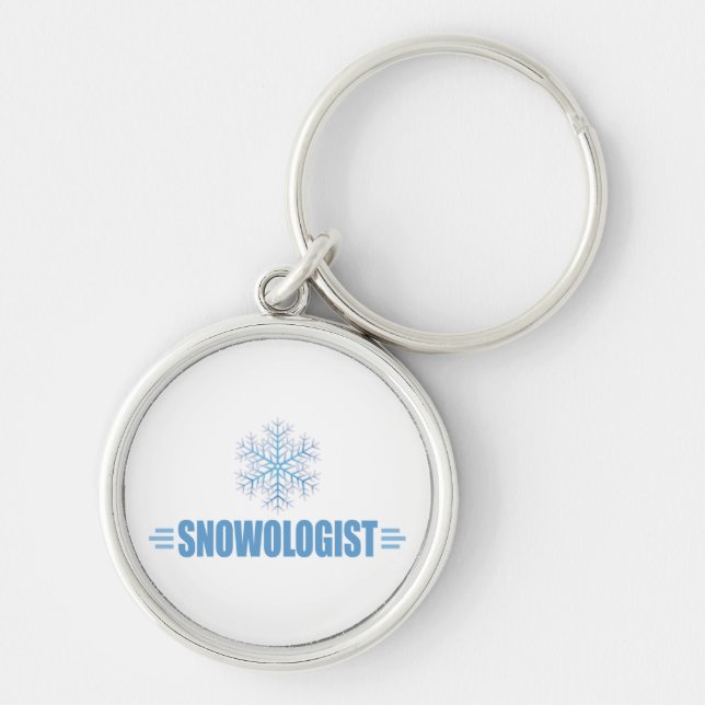 Funny Snowflake Keychain (Front)