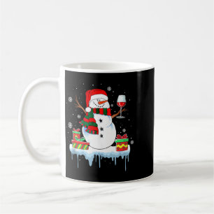 Funny Snowman Christmas Wine Gl Lovers Drinking Coffee Mug