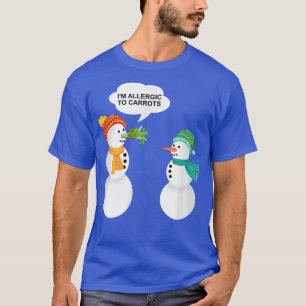 Funny Snowman Let it Snow Christmas Design Winter T-Shirt