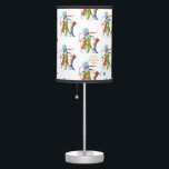 Funny Snowman Penguin Gold Glitter Merry Christmas Table Lamp<br><div class="desc">Unique watercolour cute & funny Snowman and Pinguin,  Rudolph reindeer and Snowman,  faux gold glitter ornamental hand lettered "Merry Christmas" calligraphy. Use Personalise tool to add your info,  change message. More ideas in my Unique Christmas Collection.</div>