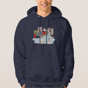 Funny Snowmen getting Plowed Hoodie