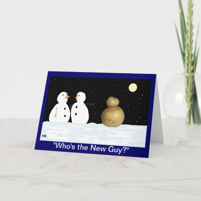funny snowmen xmas card (Front)