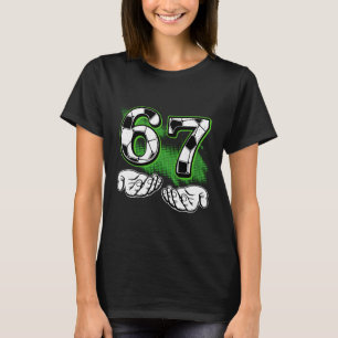 Funny Soccer 67 Six Seven Vintage Number 67 Soccer T-Shirt