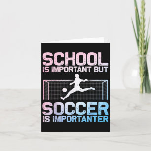 Funny Soccer Art For Boys Girls Men Women Gag Socc Card