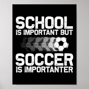 Funny Soccer Art For Boys Girls Men Women Gag Socc Poster