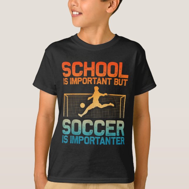 Funny Soccer Art For Boys Girls Men Women Gag Socc T-Shirt (Front)