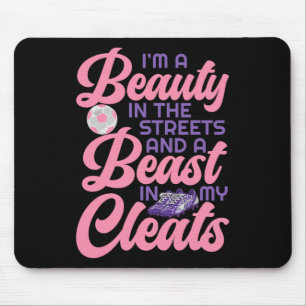 Funny Soccer Art For Women Girls Soccer Player Soc Mouse Pad