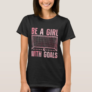Funny Soccer Art For Women Girls Soccer Player Soc T-Shirt
