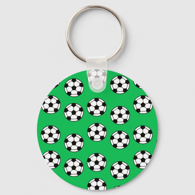 Funny Soccer Ball Pattern Keychain (Front)