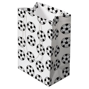 Funny Soccer Ball Pattern Medium Gift Bag