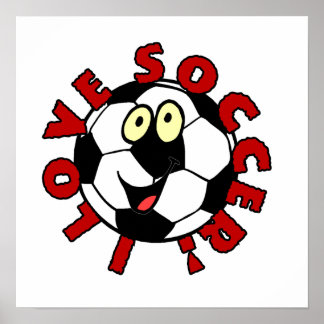 Funny Soccer Ball T shirts and Gifts Poster