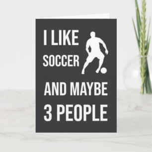 Funny Soccer Cards Humour Player Team Cool Sports